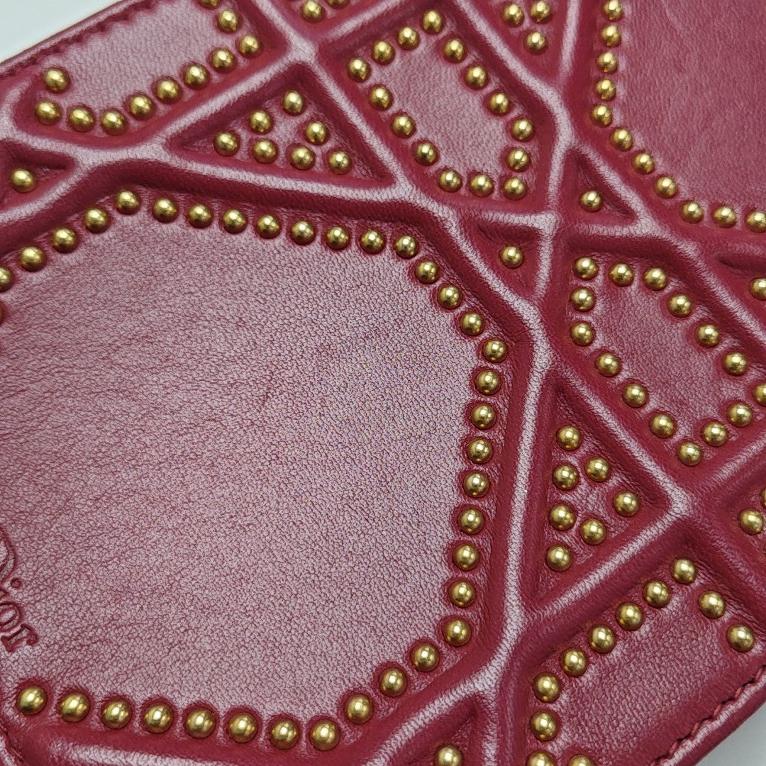 Diorama Cannage Calfskin Red