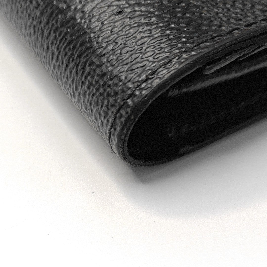 BRAZZA Damier Graphite Coated Canvas Gray Wallet