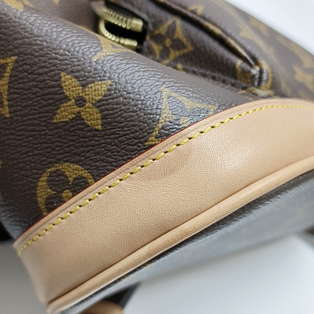 MONTSOURIS MM Monogram Coated Canvas Brown