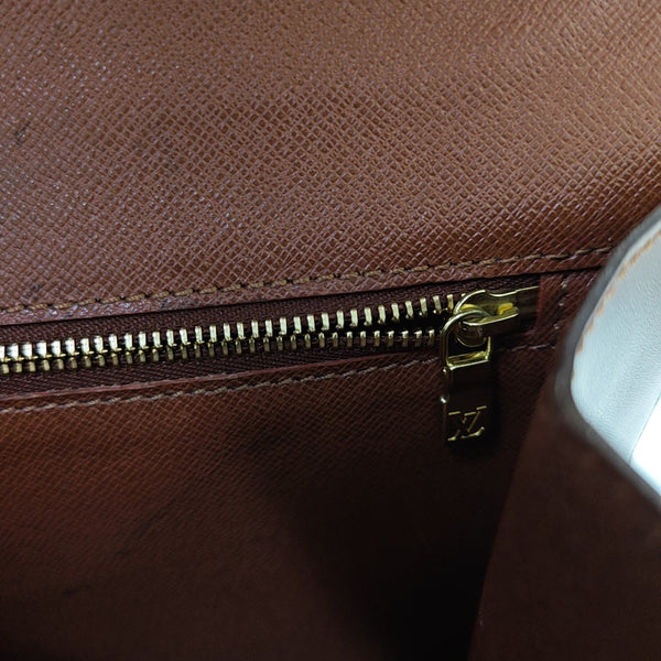 MONCEAU Monogram Coated Canvas Brown