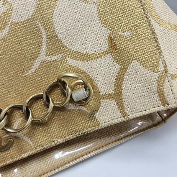 Straw Tote Bag Yellow