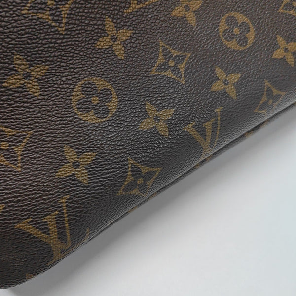 NEVERFULL MM Monogram Coated Canvas Brown