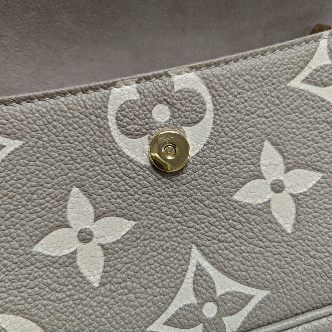 IVY Monogram Calfskin Gray