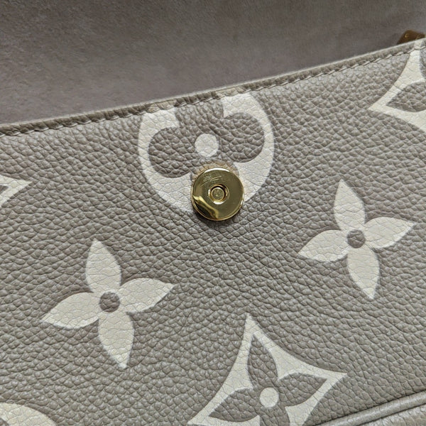 IVY Monogram Calfskin Gray
