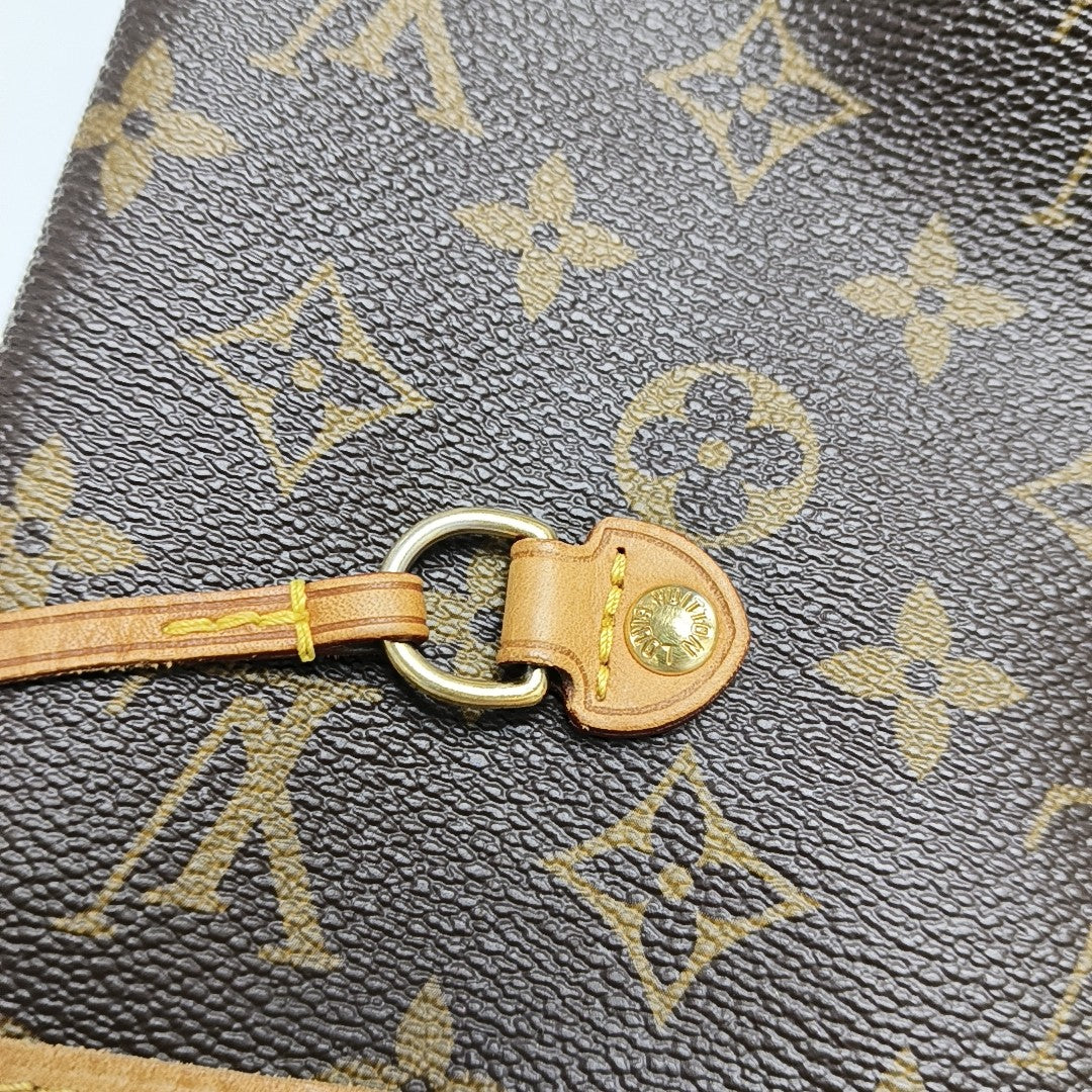 NEVERFULL MM Monogram Coated Canvas Brown