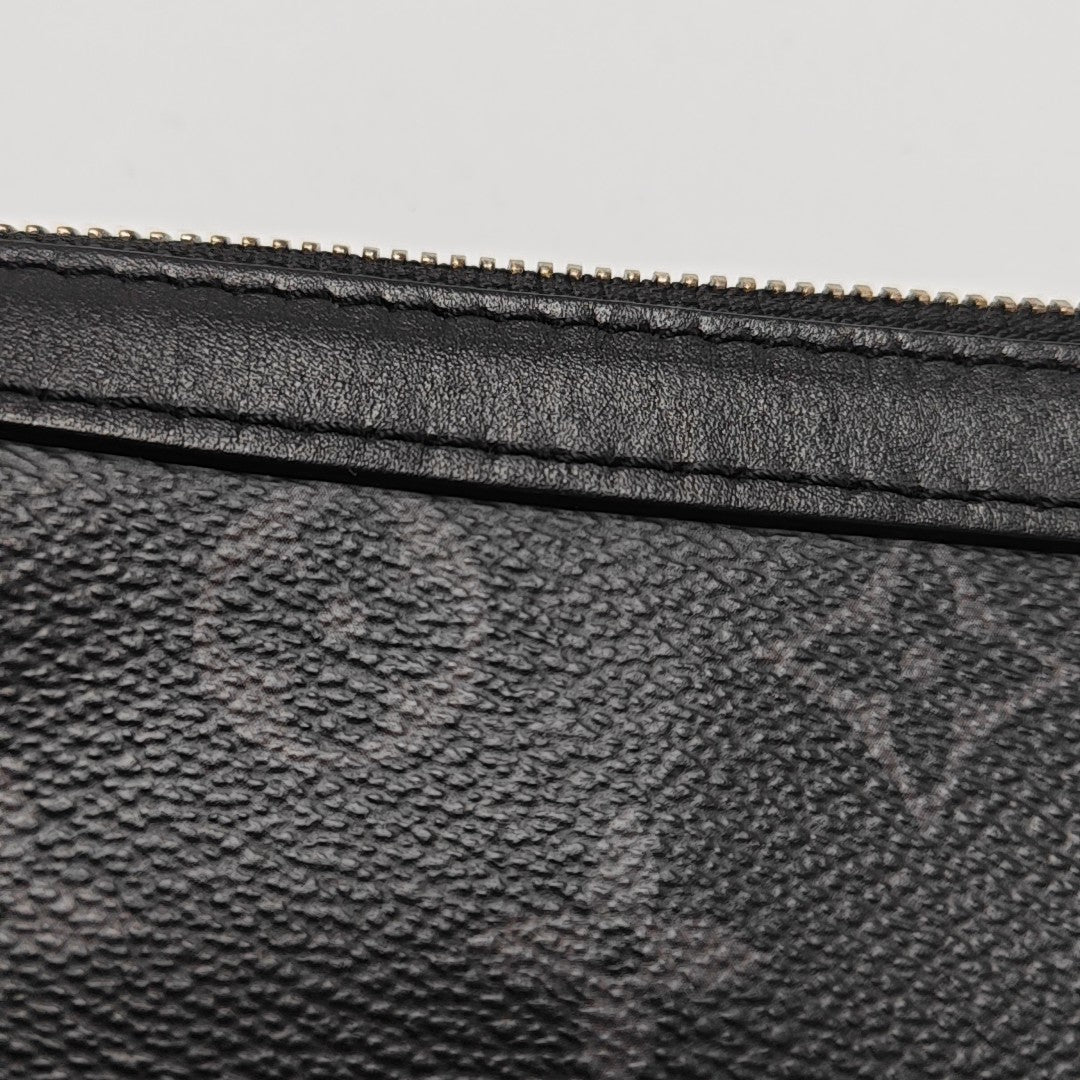 TRIO Monogram Coated Canvas Gray