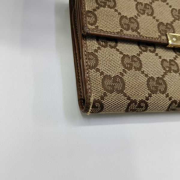 Monogram Canvas Wallet Beige