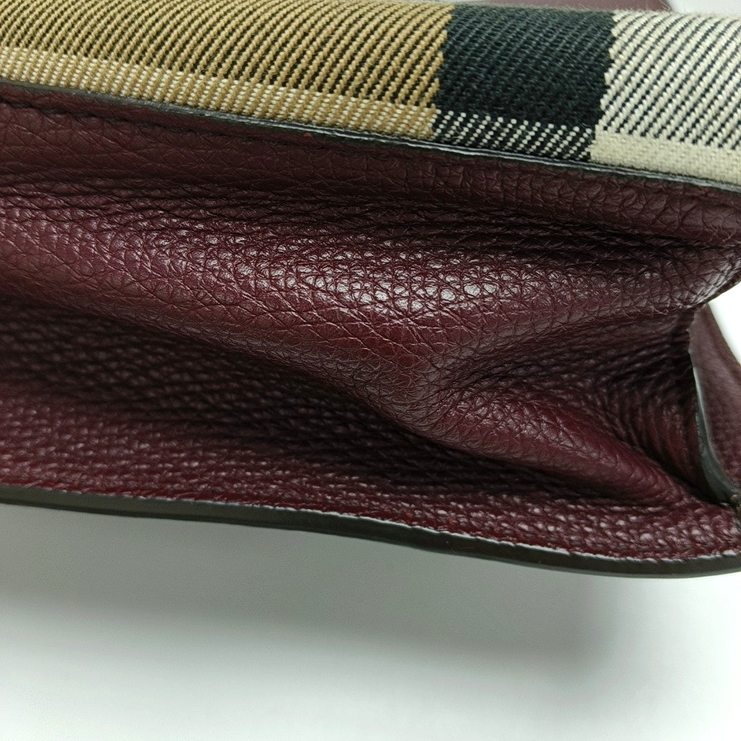 Authenticated pre-owned  Macken Small Patchwork Burgundy - Crossbody Bag at Looply