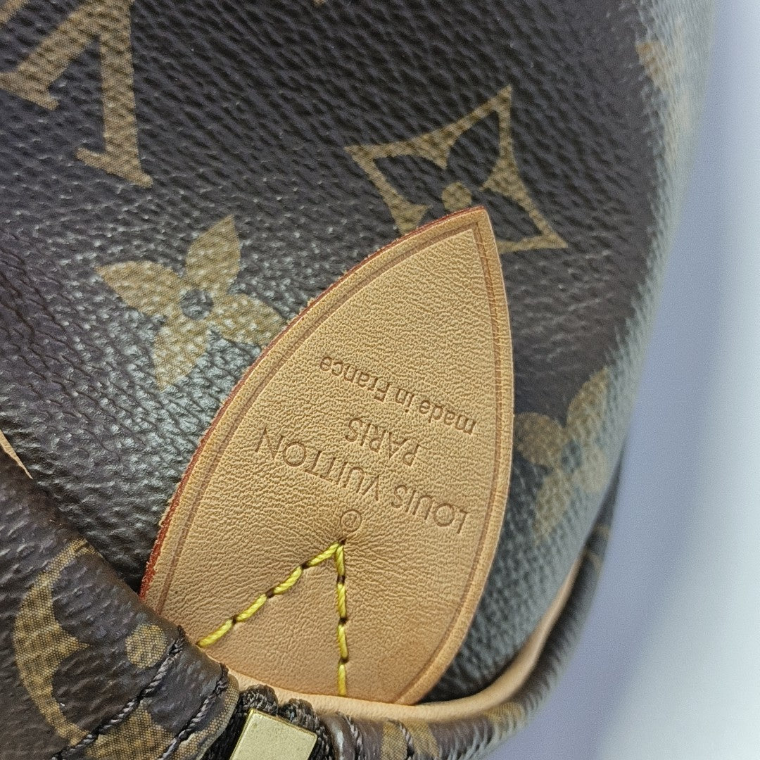 SPEEDY 25 Monogram Coated Canvas Brown