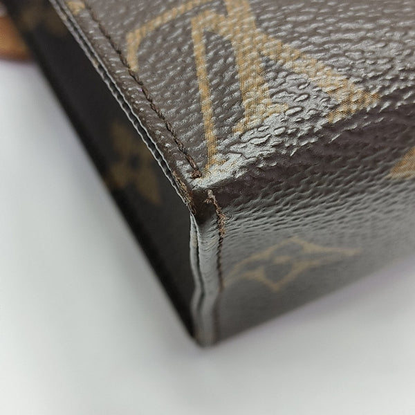 TOILET POCKET 19 Monogram Coated Canvas Brown