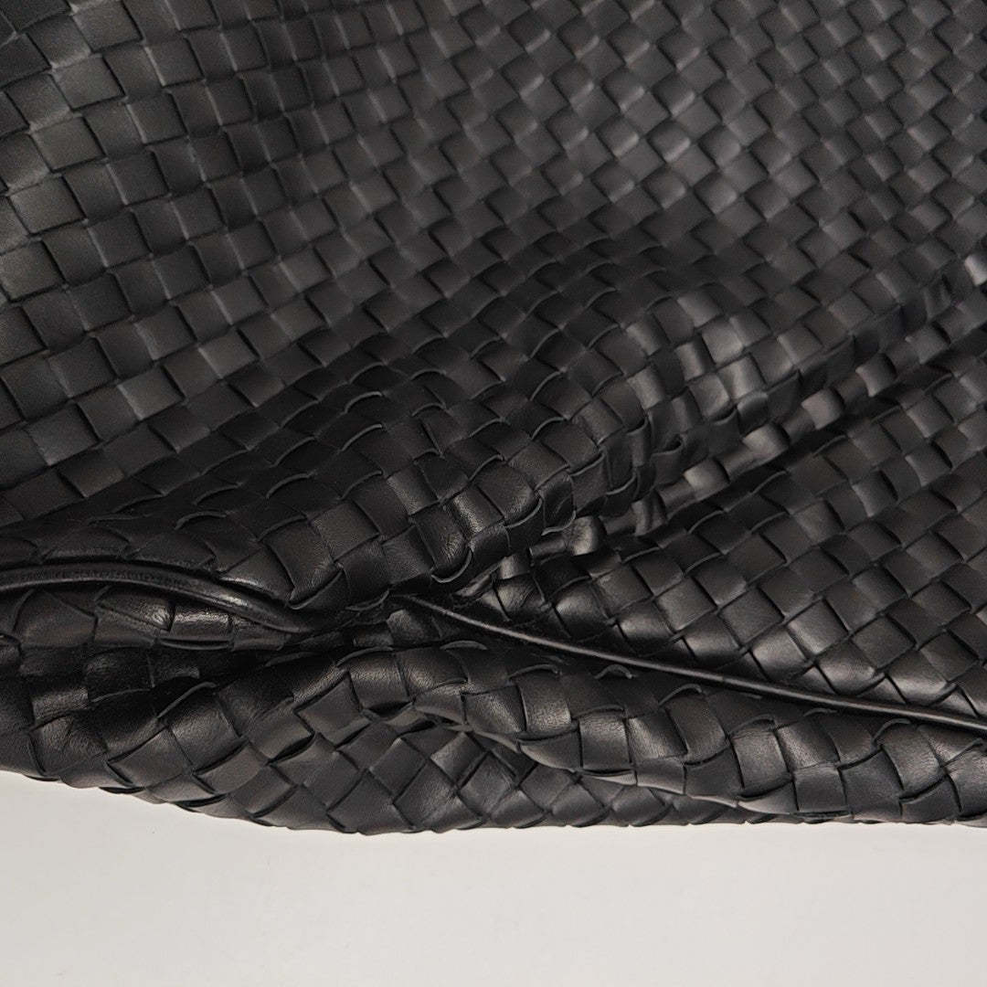 Calfskin Top Handle Bag Black