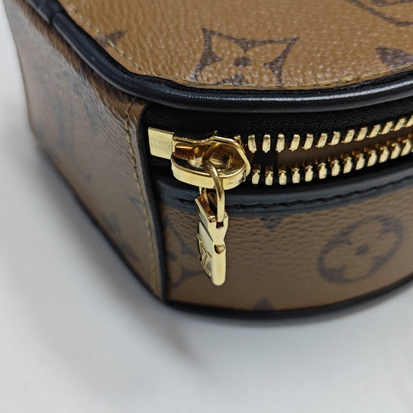 BOITE CHAPEAU Mini Monogram Coated Canvas Brown
