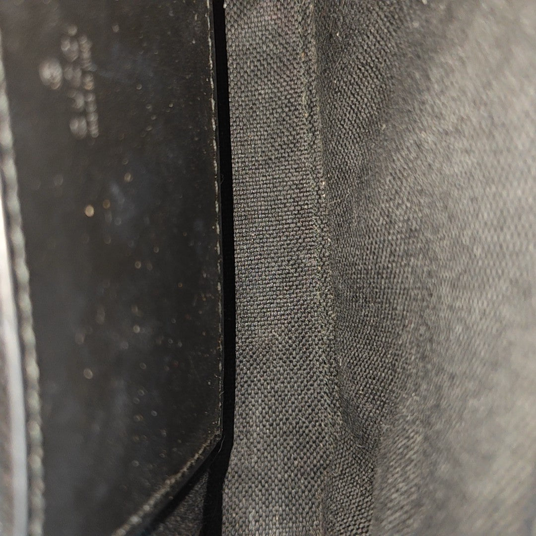 Monogram Calfskin Shoulder Bag Mini Black
