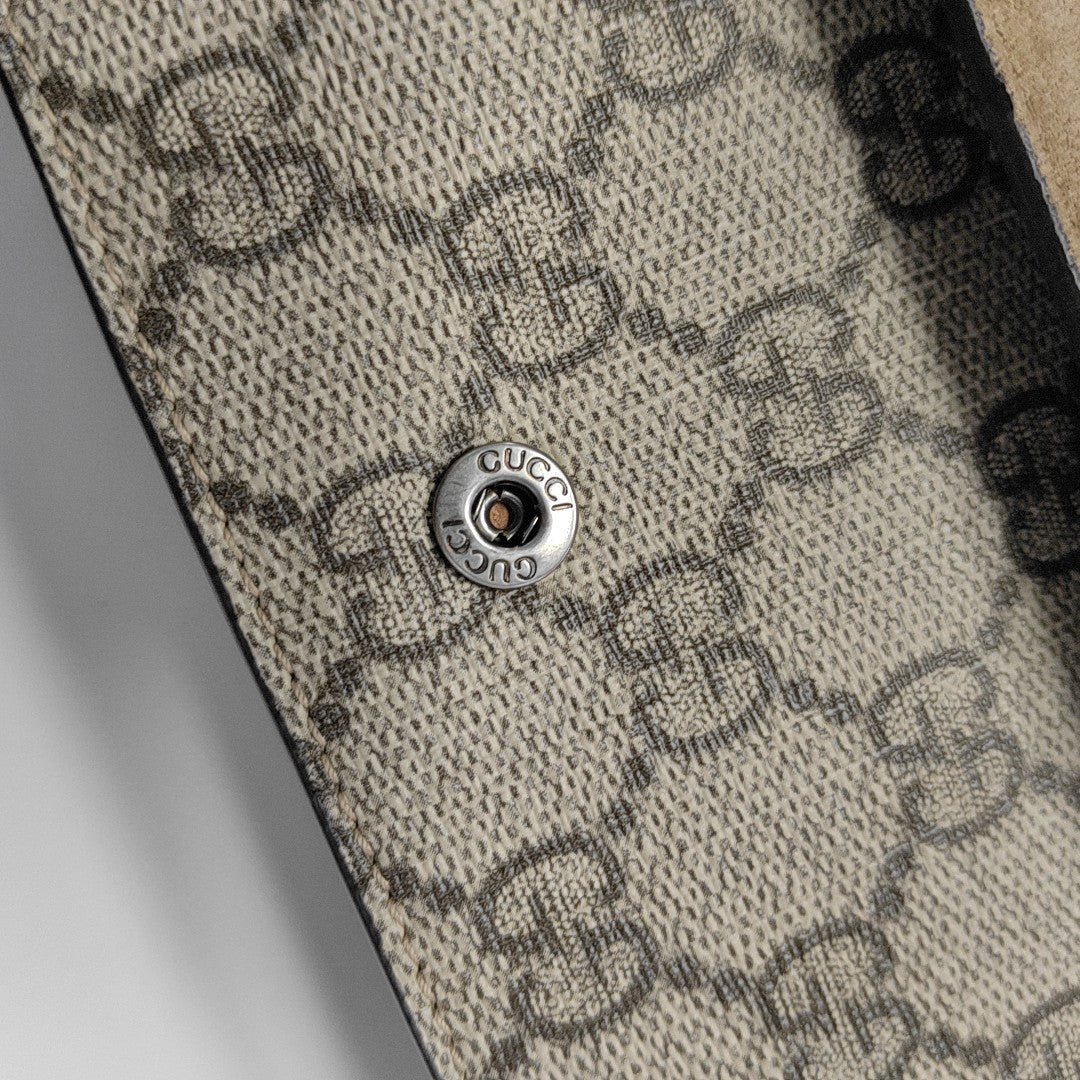 Dionysus Super Mini Monogram Coated Canvas Beige