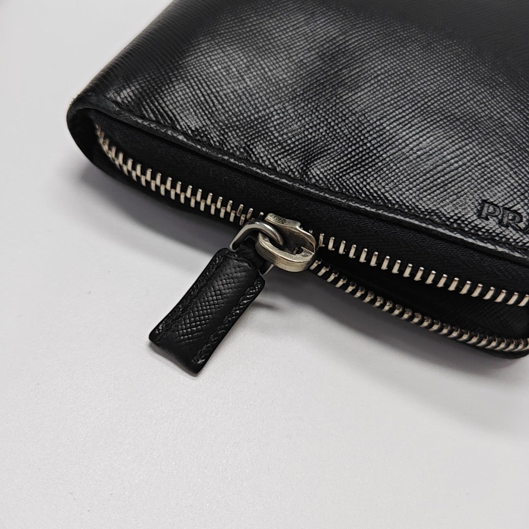 Saffiano Calfskin Wallet Black