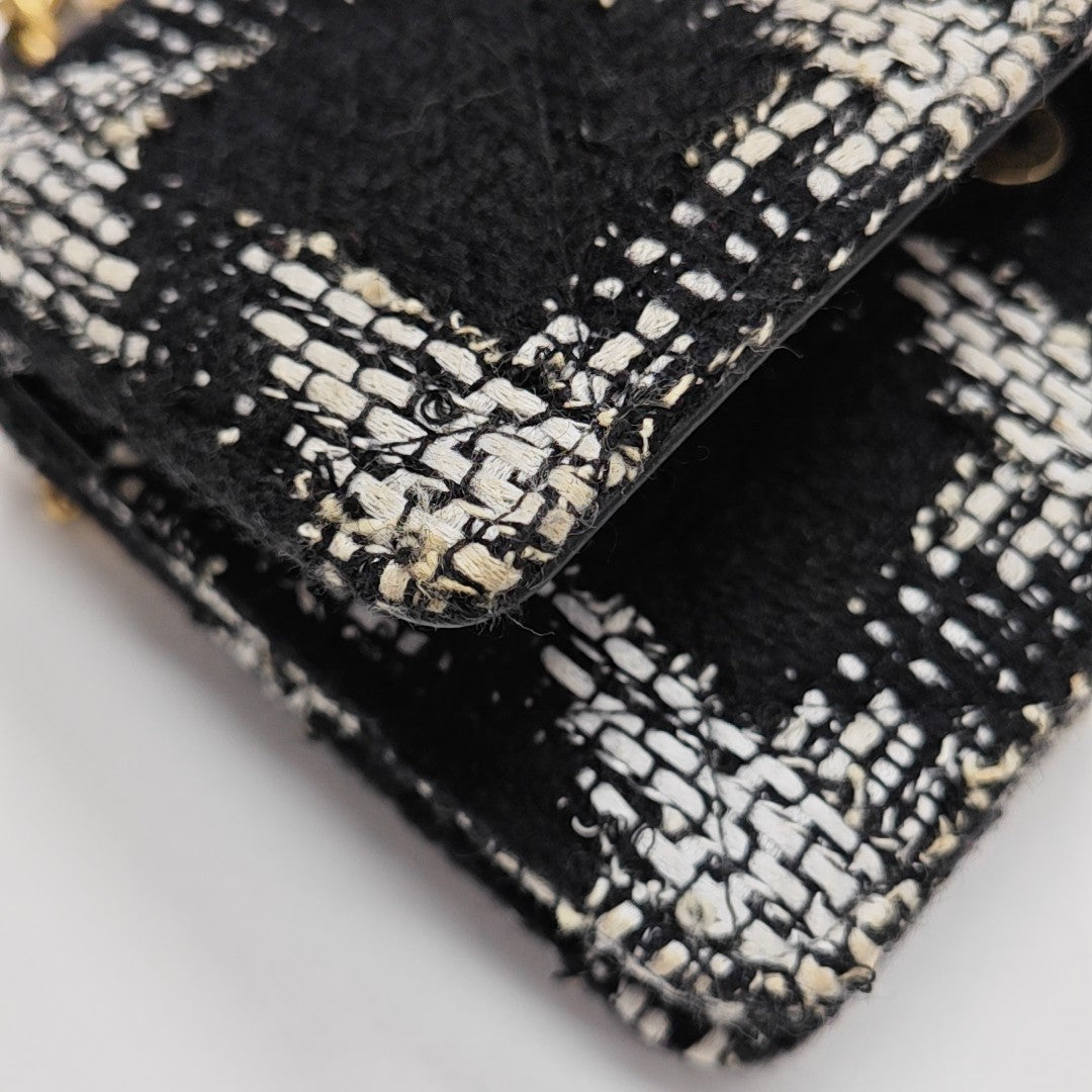 CHANEL 19 Acolchado Lana Multicolor