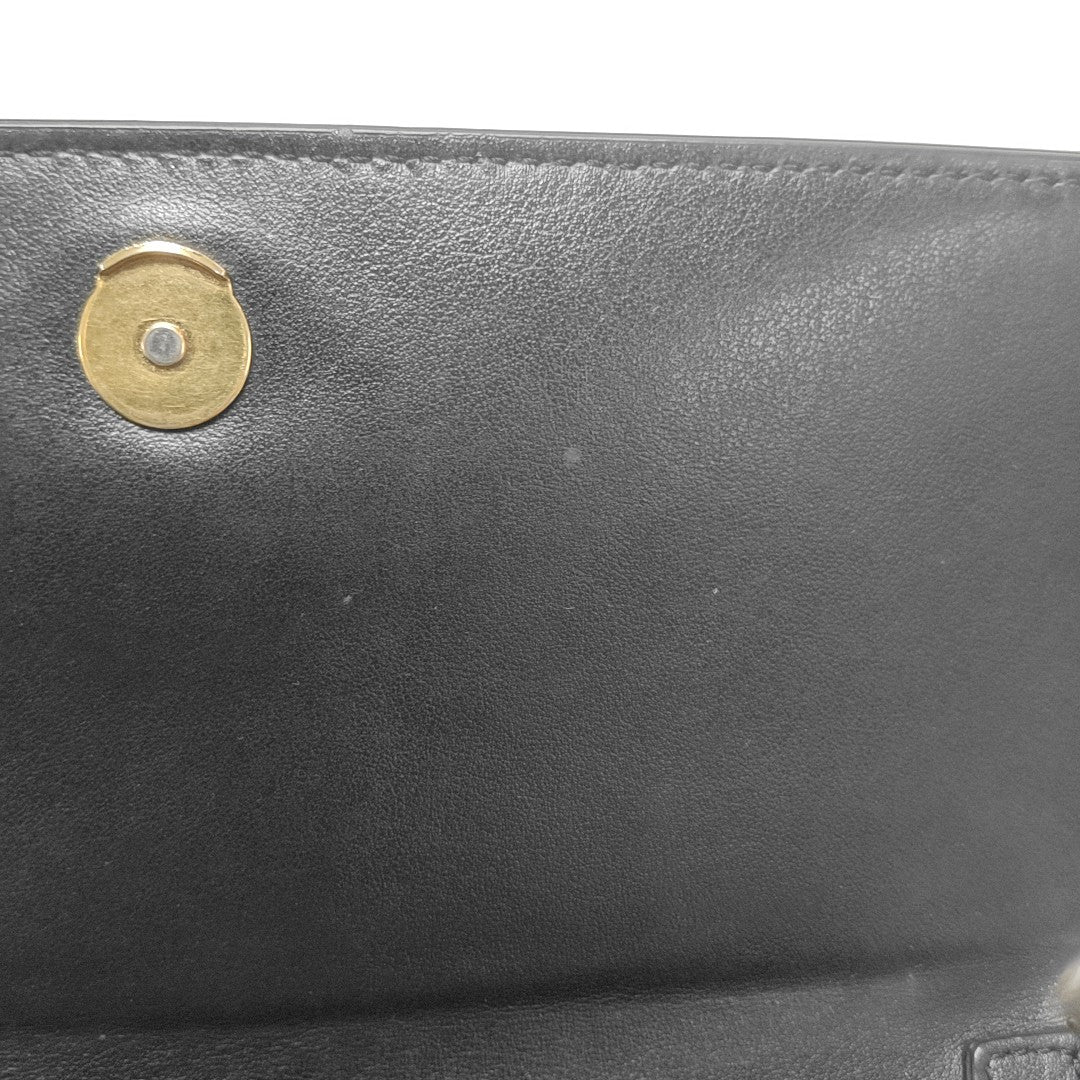 Calfskin Shoulder Bag Black