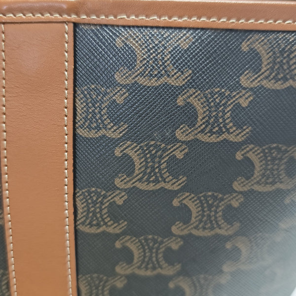 TRIOMPHE CANVAS Small Coated Canvas Brown