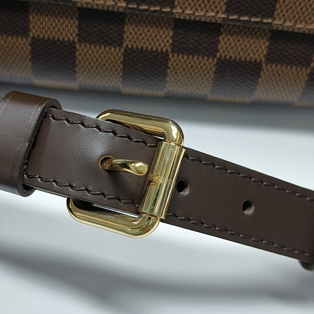 TREVI PM Damier Ebene Coated Canvas Brown
