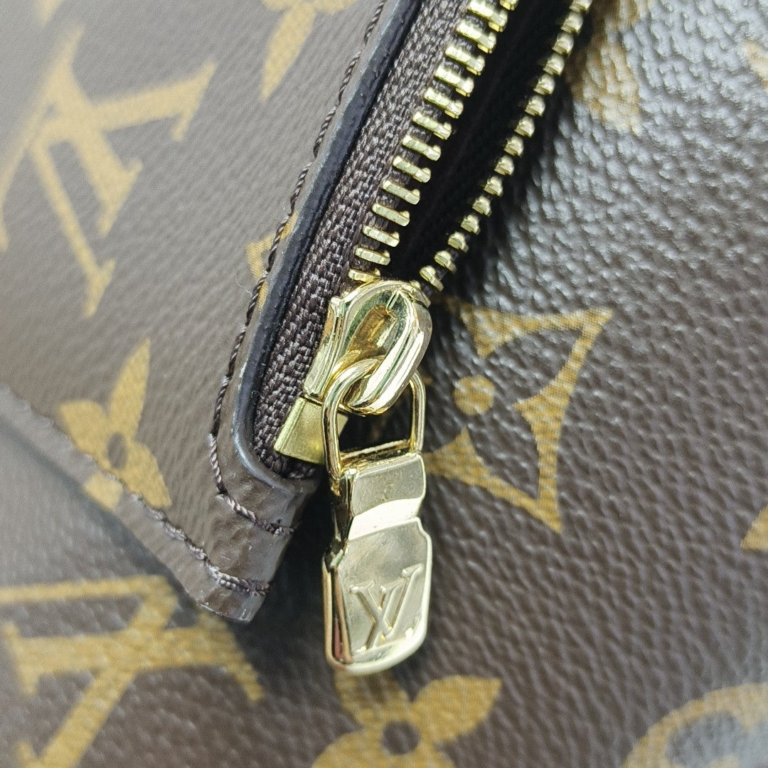 ALL IN Monogram Coated Canvas Brown