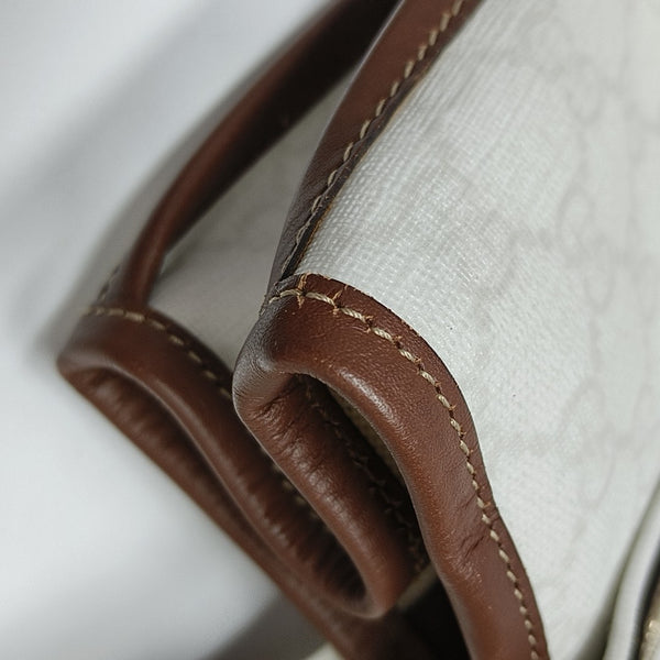 Monogram Coated Canvas Tote Bag White