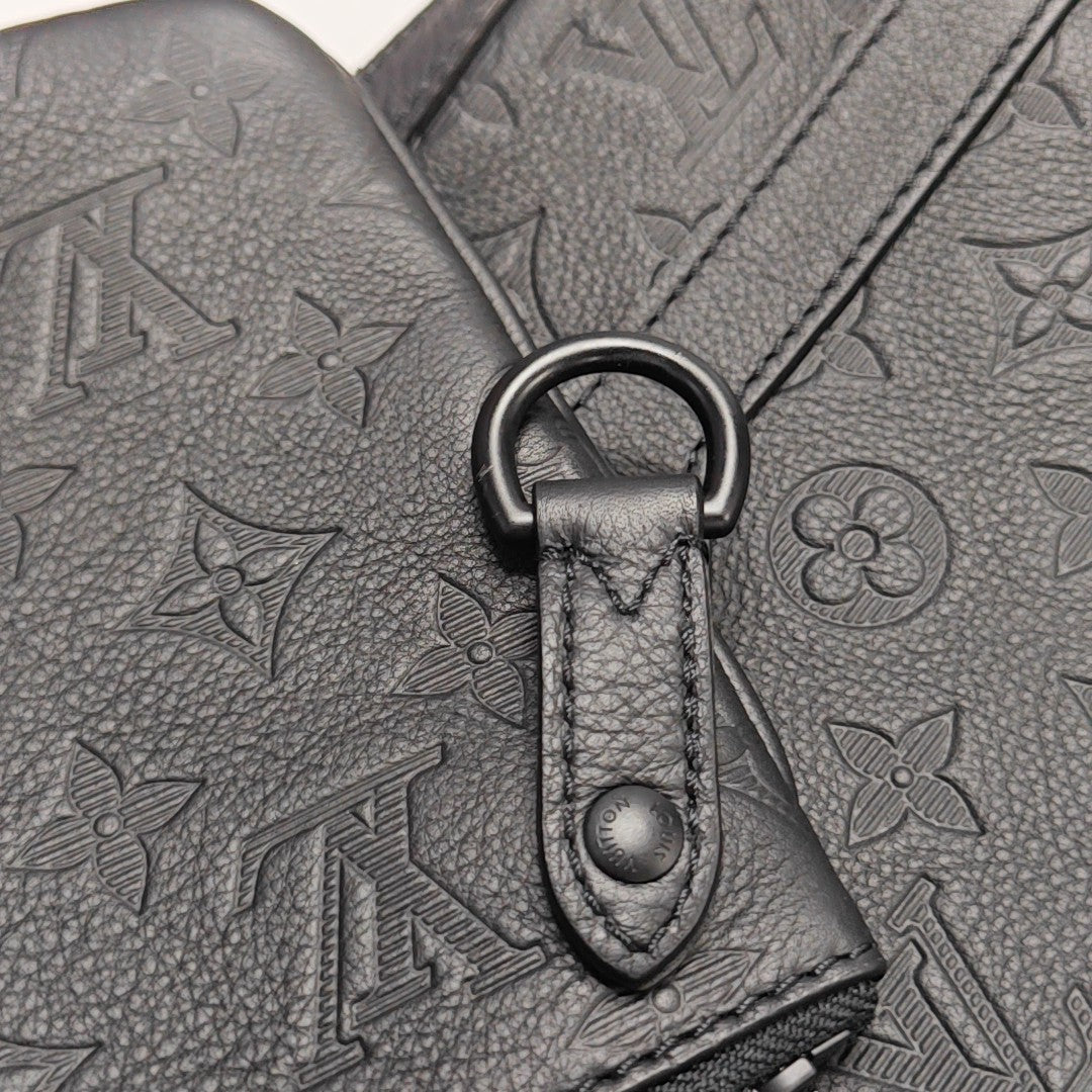 DUO Monogram Calfskin Black