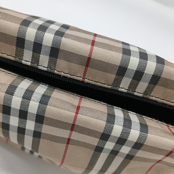 Coated Canvas Top Handle Bag Brown
