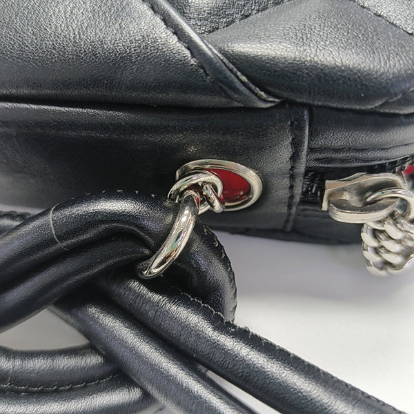 CAMBON Small Quilted Calfskin Black