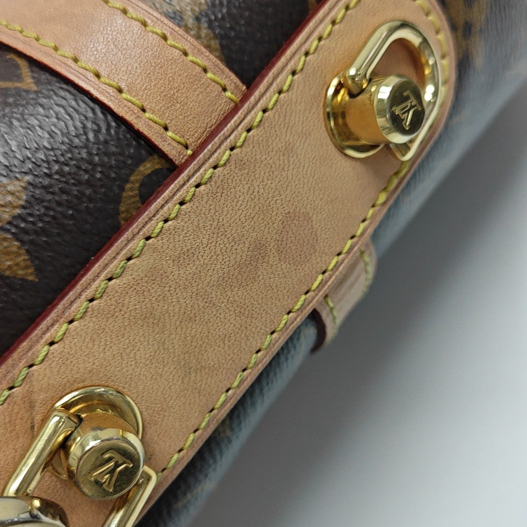 DUFFLE Monogram Coated Canvas Brown