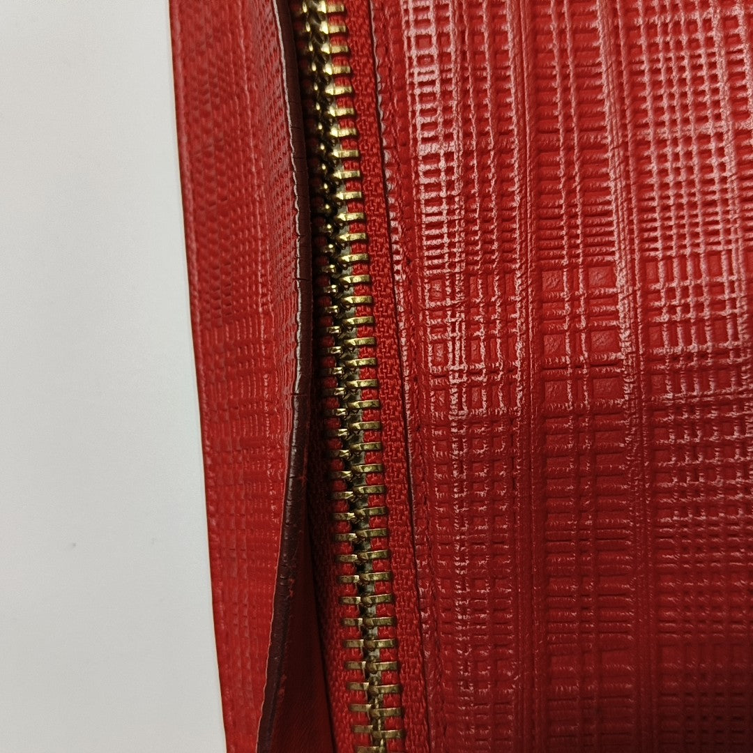 T Pouch Calfskin Red