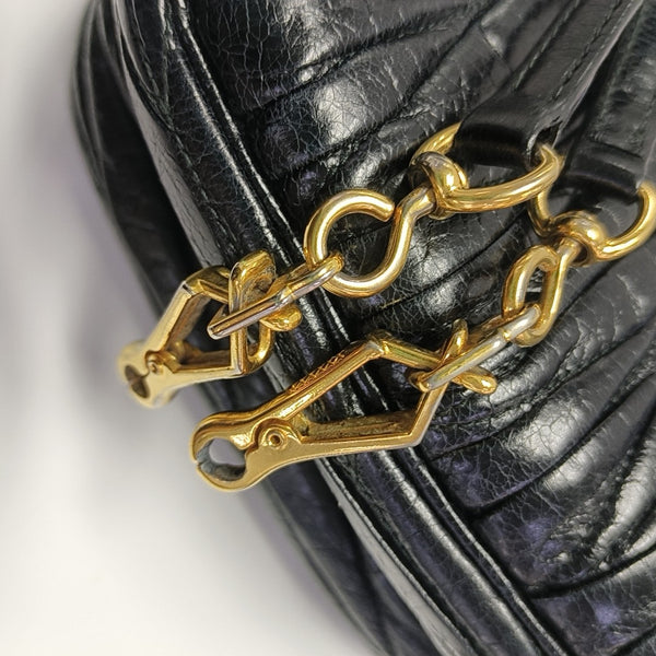 Matelassé Quilted Lambskin Black