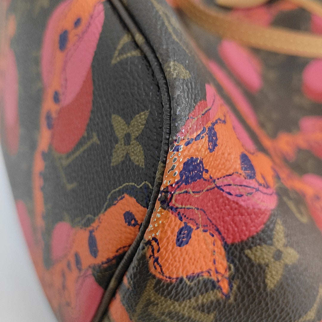NEVERFULL MM Monogram Coated Canvas Brown