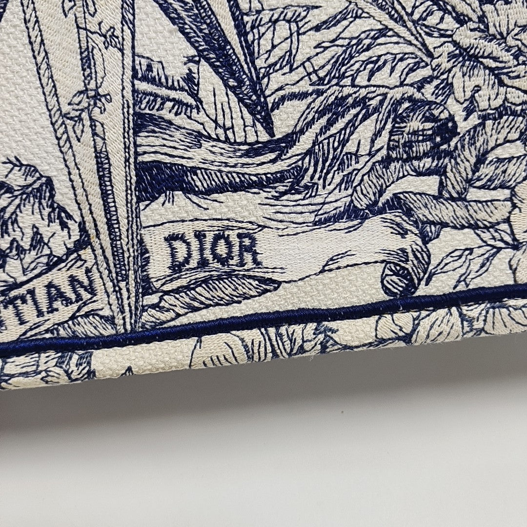 Book Tote Medium Canvas Blue