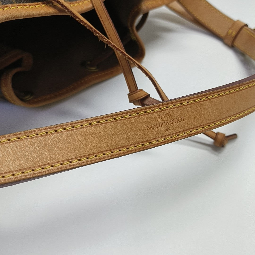 NOÉ MM Monogram Coated Canvas Brown
