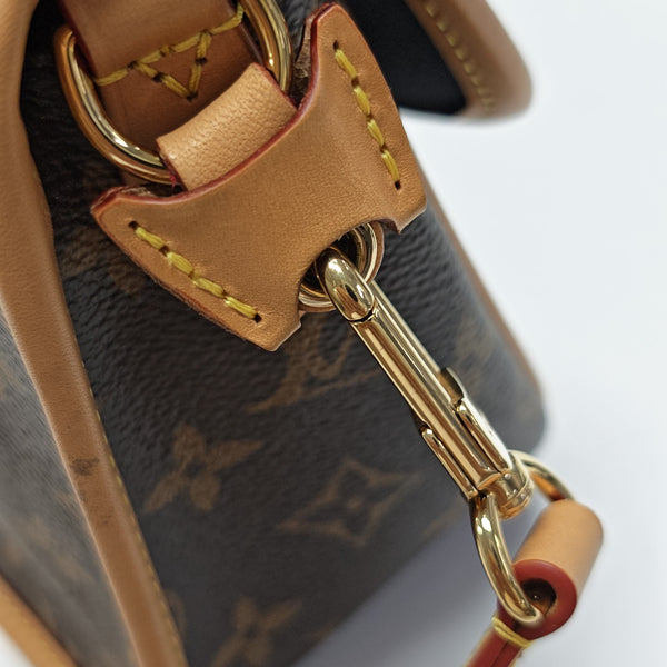 DIANE Monogram Coated Canvas Brown