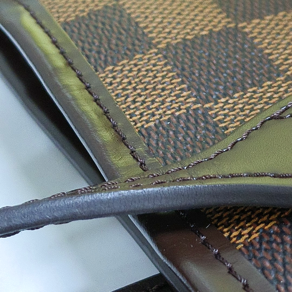 Authenticated pre-owned  NEVERFULL MM Damier Ebene Coated Canvas Brown - Tote Bag at Looply
