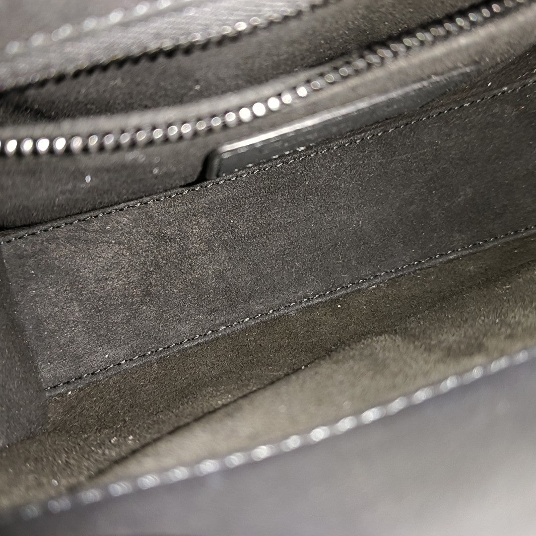 Lady Dior Mini Cannage Calfskin Black