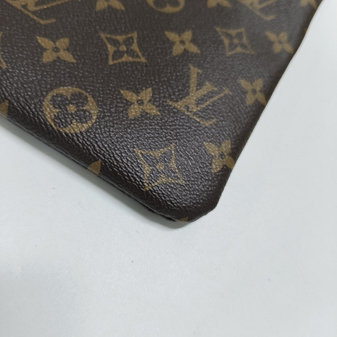 DAILY Monogram Coated Canvas Brown