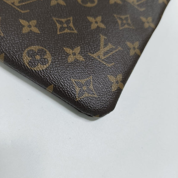 DAILY Monogram Coated Canvas Brown