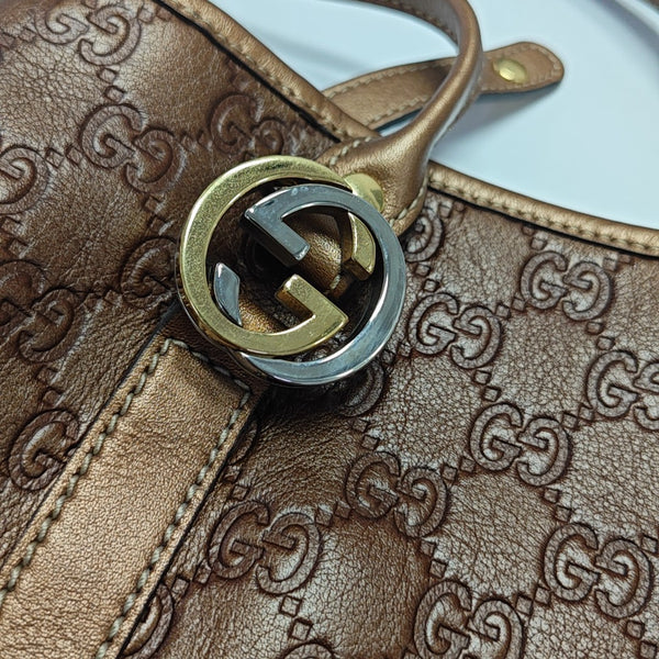 Monogram Leather Brown