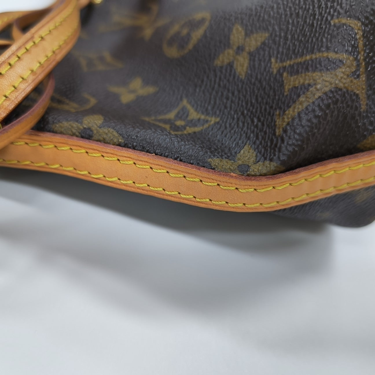 NÉONOÉ Nano Monogram Coated Canvas Brown