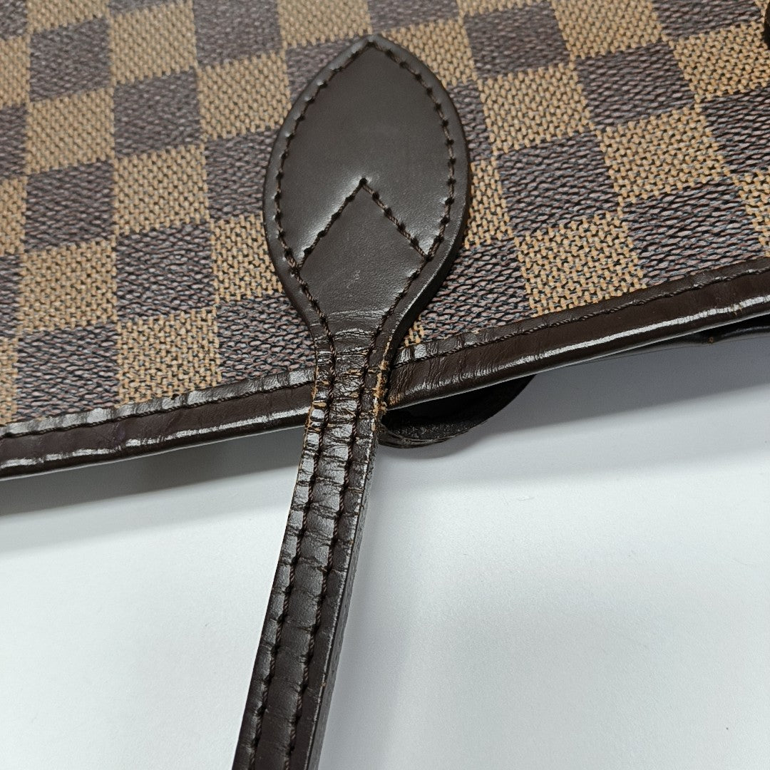 NEVERFULL MM Damier Ebene Coated Canvas Brown