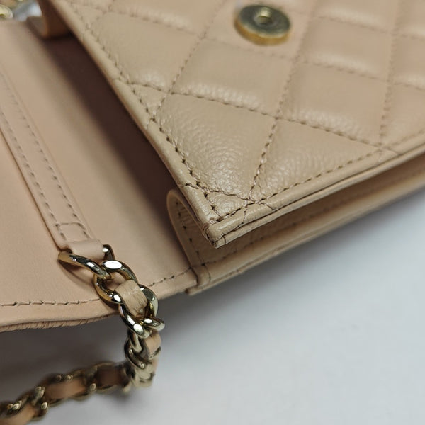 Quilted Grained Calfskin Pink