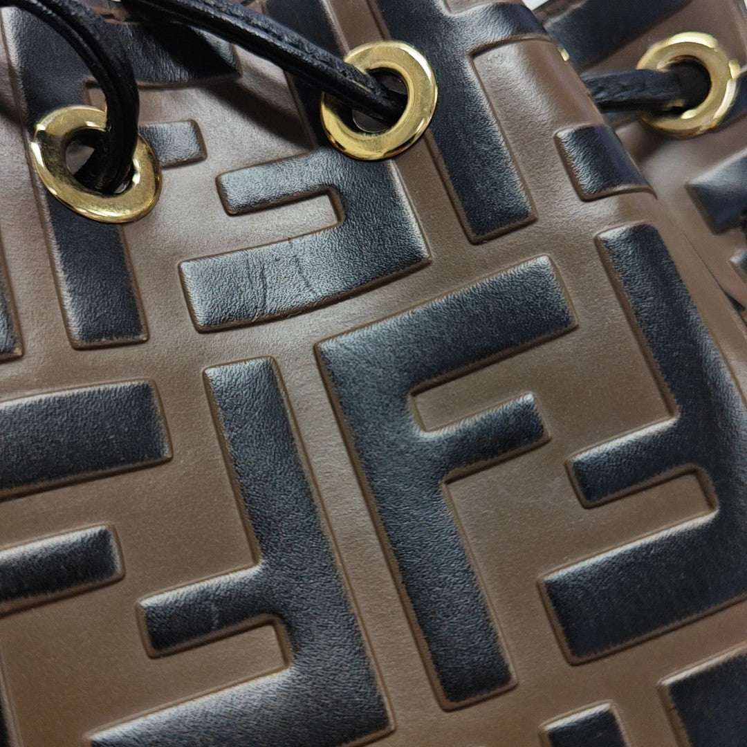 Mon Tresor Mini Monogram Calfskin Brown