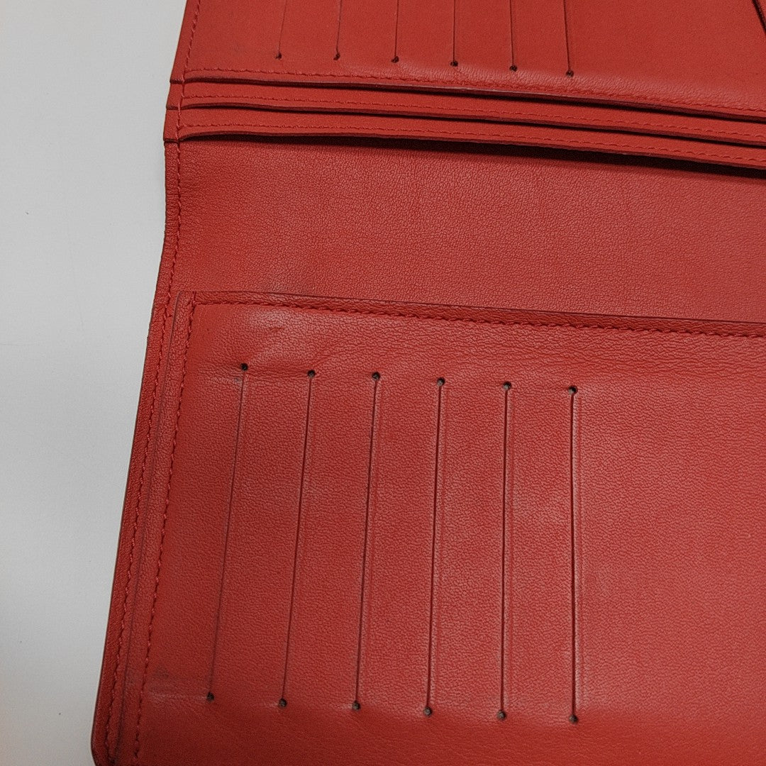 BRAZZA Damier Calfskin Red Wallet