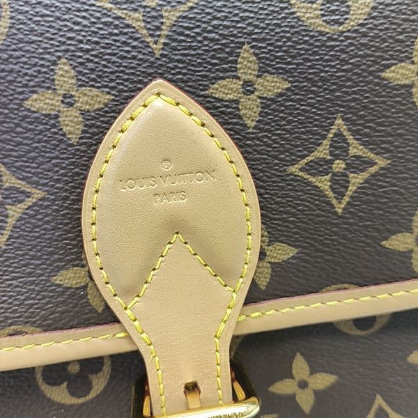 DIANE Monogram Coated Canvas Brown