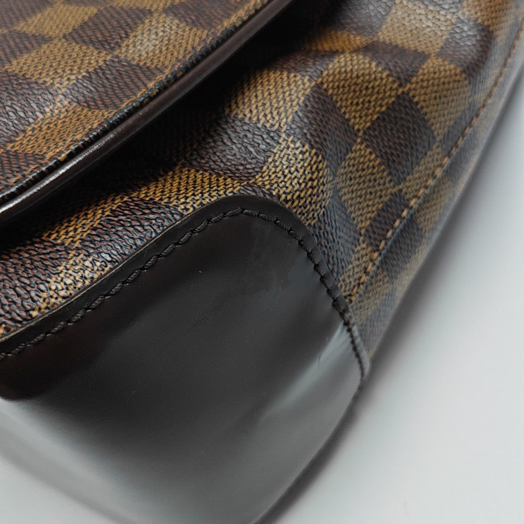 SPENCER Damier Ebene Coated Canvas Brown