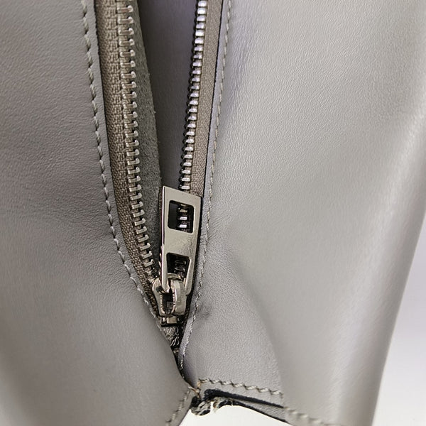 Calfskin Top Handle Bag Gray