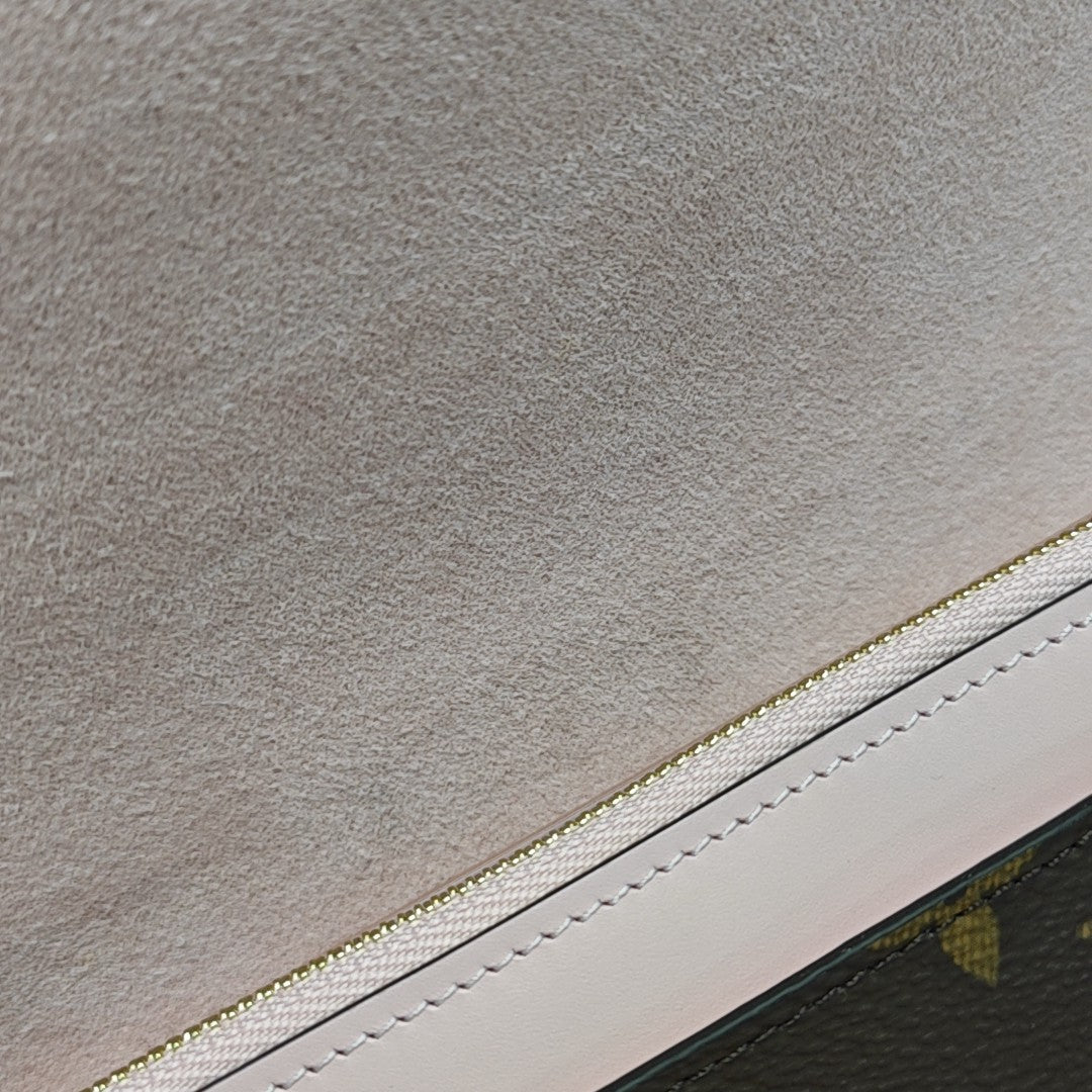 FLORE Monogram Coated Canvas Brown