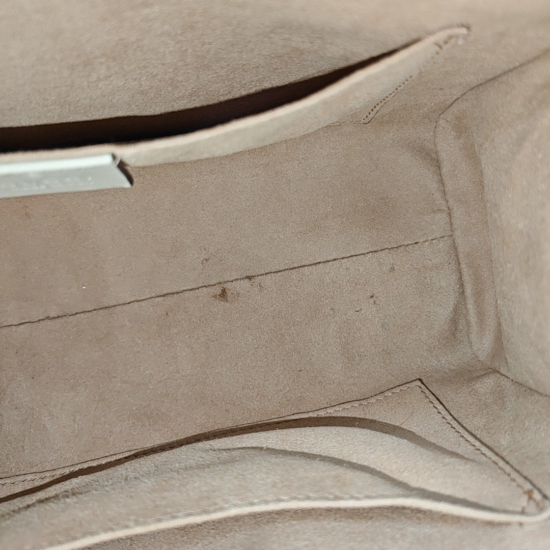 Padlock Small Monogram Coated Canvas Beige